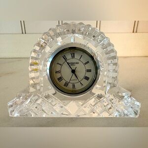 Waterford vintage petite crystal mantel clock